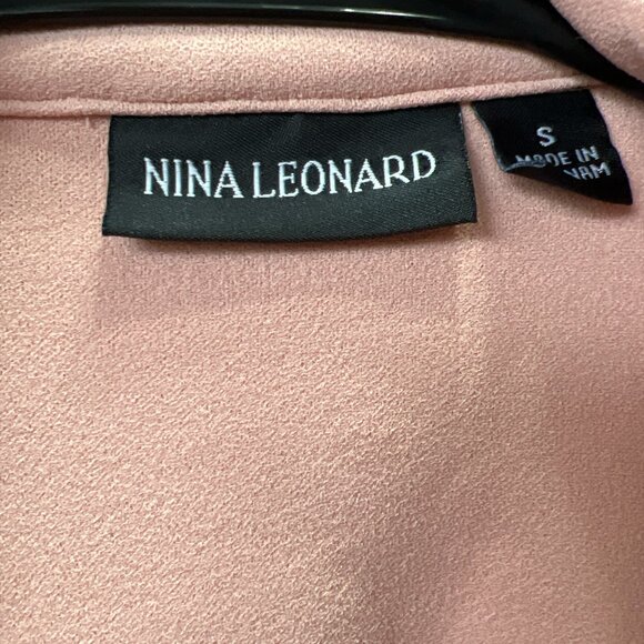 Nina Leonard - Blush Pink - Long Open Front Cardigan - Size: Small - Picture 4 of 4